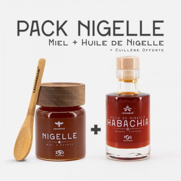Pack de miel et d'huile de nigelle d'ethiopie